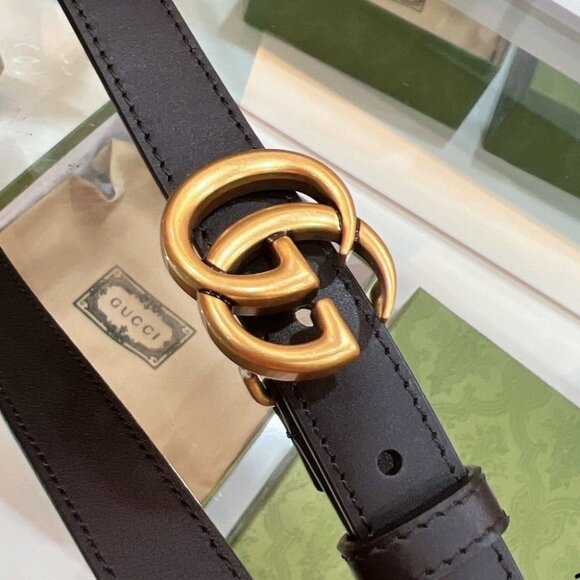 ๐น๐๐ Women's Gucci Marmont GG belt in black leather ๐
๐๐น - Picture 5 of 8